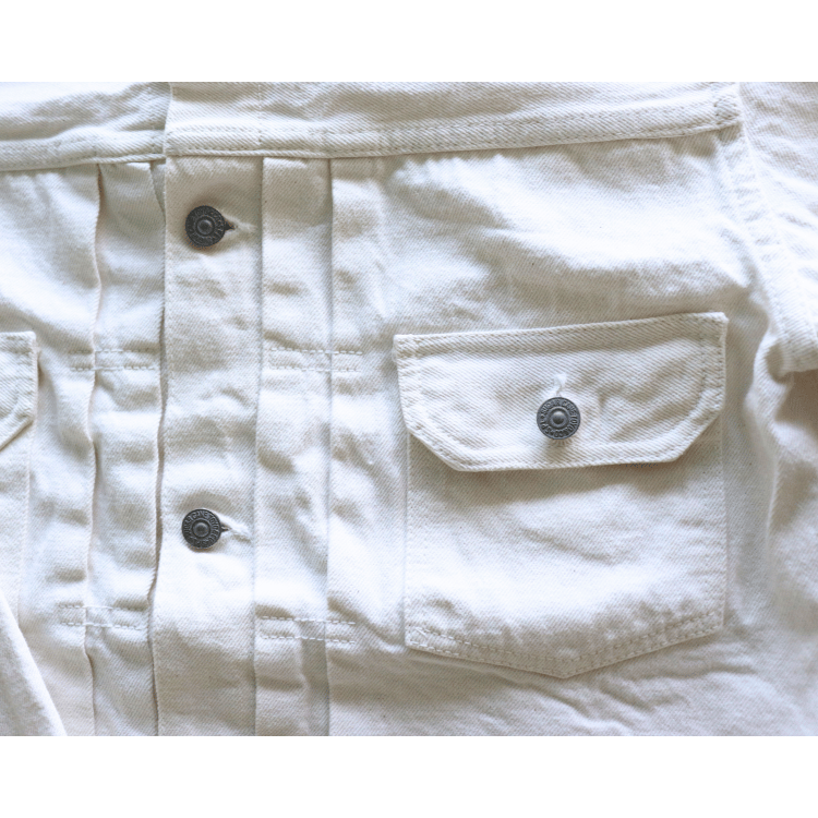 SUGAR CANE シュガーケーン SC15720 SUGAR CANE 13oz. WHITE DENIM JACKET 1953 MODEL　STANDARD DENIM（スタンダードデニム）2nd（セカンド）ホワイトデニム ジャケット
