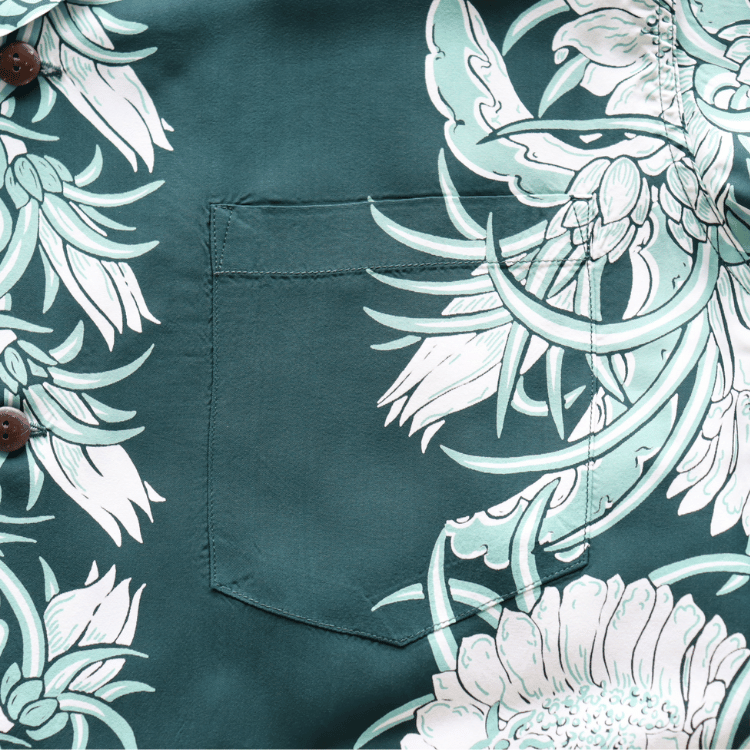 SUN SURF SS39612 S/S RAYON HAWAIIAN SHIRT “NIGHT BLOOMING CEREUS BORDER” Rayon Hawaiian Shirt Night Blooming Cereus Border Hawaiian Shirt Aloha Shirt Night Blooming Cereus Short Sleeve Shirt