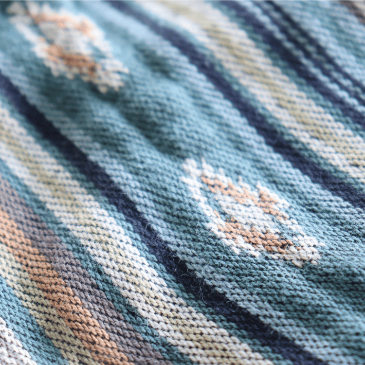 DELUXEWARE デラックスウエア 7649C NATIVE BORDER ネイティブボーダー ヘビーネルシャツ