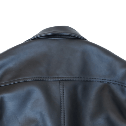 Y'2 LEATHER ワイツーレザー SHB-163 HORSE SUMI DYED HORSE '50s TYPE II JEAN JACKET 墨染ホース50sタイプ2ジーンジャケット レザージャケット Gジャンモデル 馬革