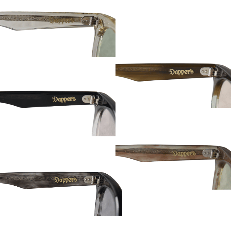 DAPPER'S ダッパーズ LOT.1847 GROOVER Wname Eyewear Type APOLLO グルーバー ダブルネーム アイウエア タイプアポロ サングラス UV加工 反射防止コート付き高級レンズ アクセサリー グッズ 熟練職人 ハンドメイド