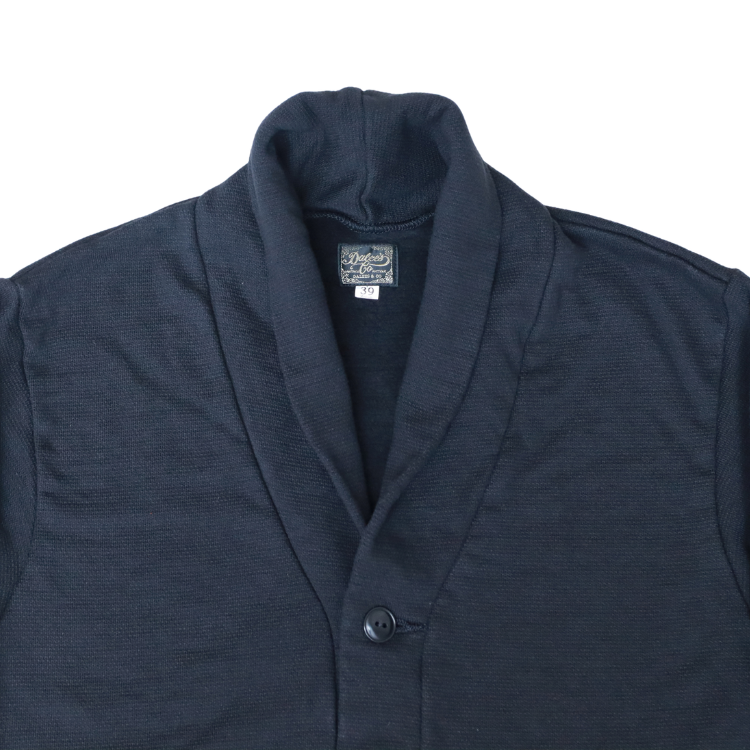 DALEE'S by deluxe ware ダリーズ バイ デラックスウエア Racter-20 1930s SHAWL COLLER CARDIGAN ショールカラーカーディガン アートニットカノコ裏毛 カーディガン
