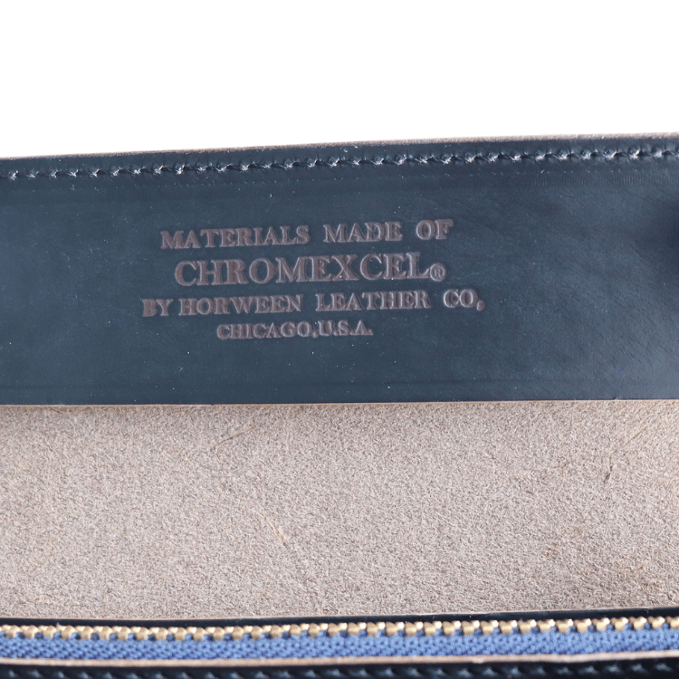 ART BROWN Long Wallet in Horween Chromexcel, Chicago, made from oiled Horween Chromexcel leather (VGW00143AB). Double-stitched. Made in Japan.