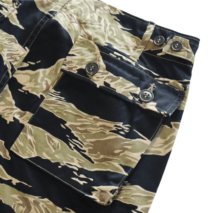 BUZZ RICKSON'S BR42502 GOLD TIGER STRIPE TROUSERS SHORT LENGTH Cargo Pants Camouflage Tiger Camo