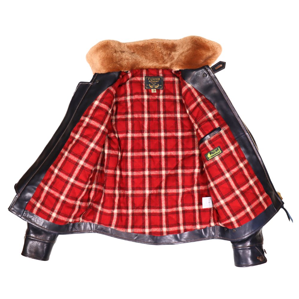 Y'2 LEATHER ワイツーレザー INDIGO HORSE GRIZZLY JACKET Y2-10-25SP 25th Anniversary Limited 25周年記念 インディゴホース グリズリージャケット クマジャン