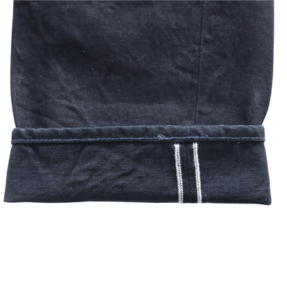 SAMURAI JEANS S0510XX-BOB AOKI TOUEI (Blue Sword Shadow) 15oz Black on Blue 510 Model Jeans, Denim Pants, Aoki Touei Series Original Denim