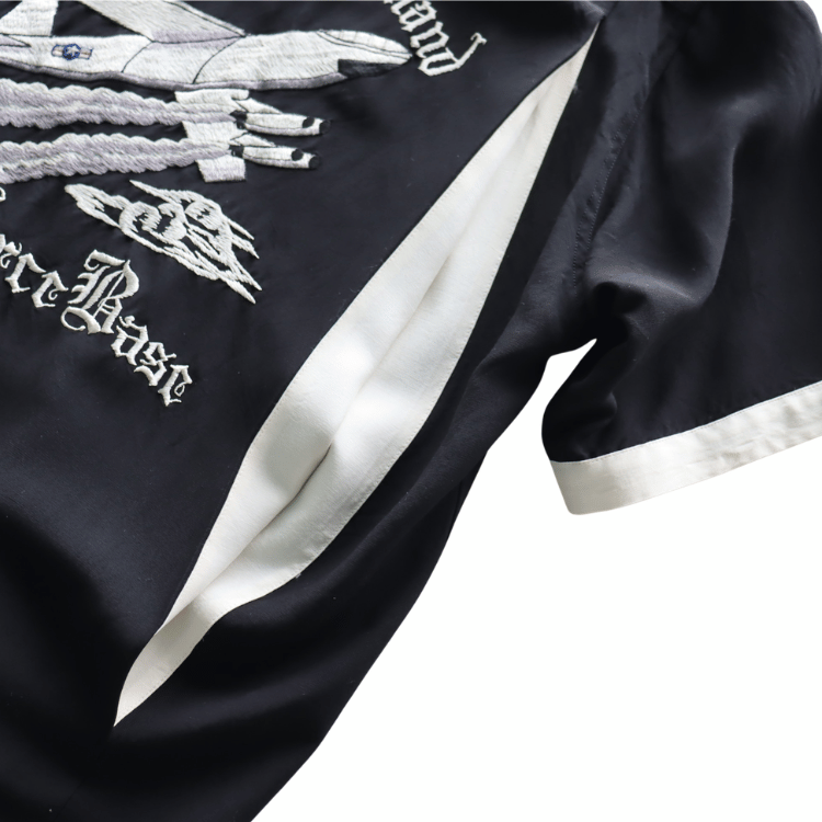 BUZZ RICKSON'S BR39735 BOWLING SHIRT “STRATEGIC AIR COMMAND” Short-Sleeve Men's Americana Strategic Air Command