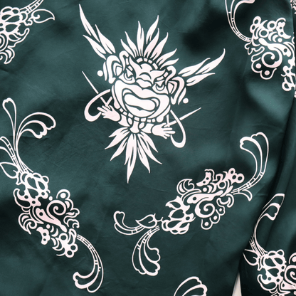 SUN SURF SS29601 L/S RAYON ALOHA SHIRT '26Model INCARNATION OF GOD Rayon Aloha Shirt Hawaiian Shirt Long-sleeved Shirt