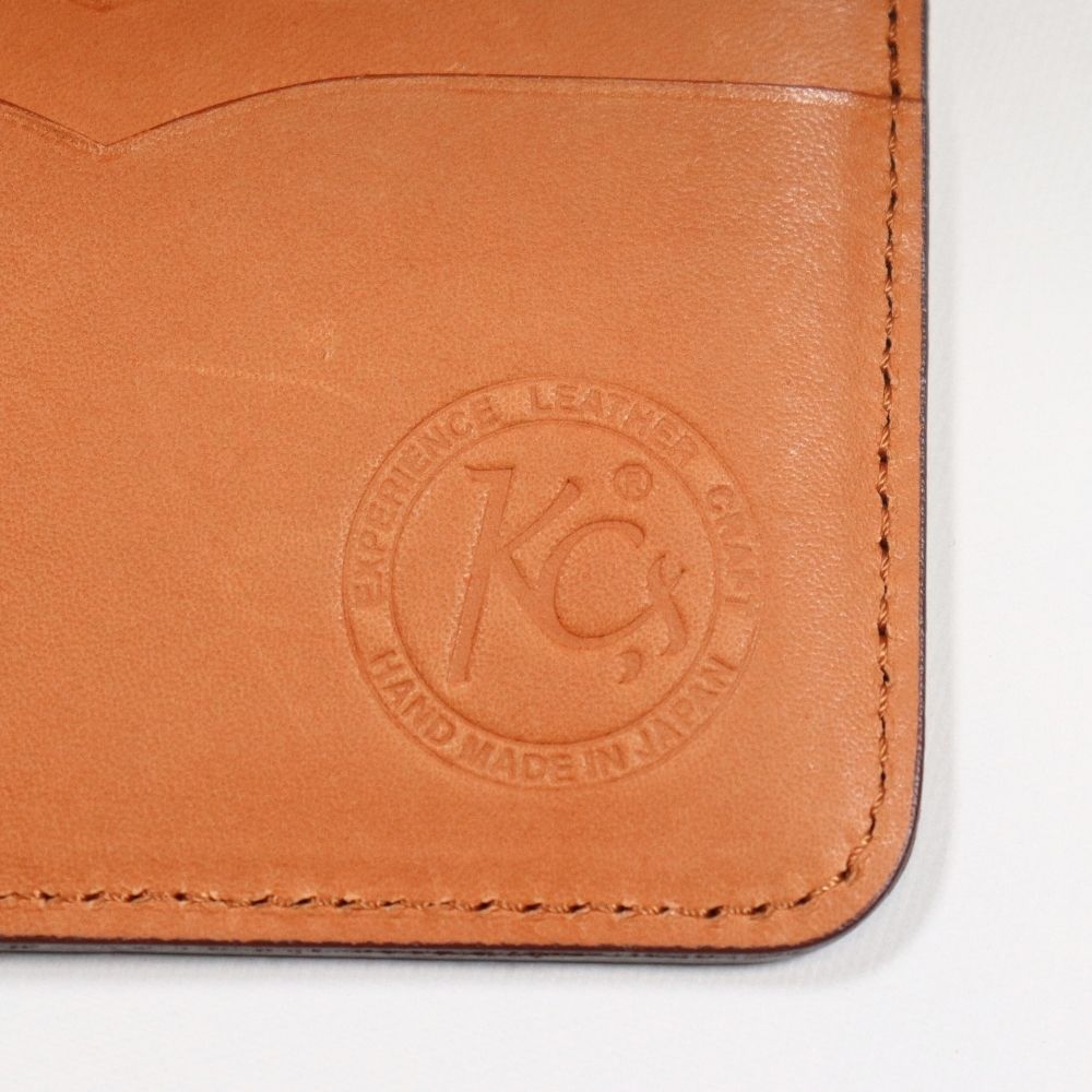 KC's KRB004B Billfold JIB Bridle Leather Bi-fold Wallet that Stores Bills Unfolded, Made in Japan, Goods, Cowhide, Thomas Ware & Sons Bridle Leather Used