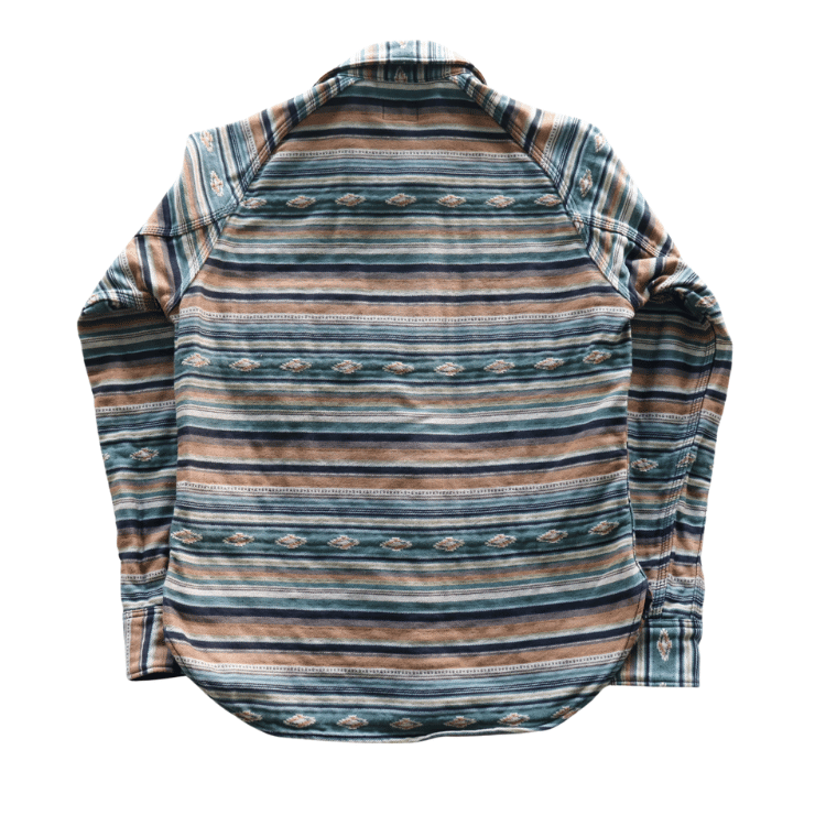 DELUXEWARE デラックスウエア 7649C NATIVE BORDER ネイティブボーダー ヘビーネルシャツ