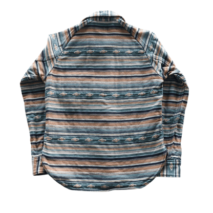 DELUXEWARE デラックスウエア 7649C NATIVE BORDER ネイティブボーダー ヘビーネルシャツ