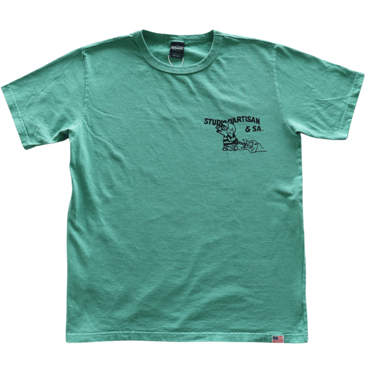 STUDIO D'ARTISAN 8212B USA Cotton Print T-Shirt, Men's Short Sleeve T-Shirt, American Casual Style, US Cotton Body, Dalci Pig Parody Series