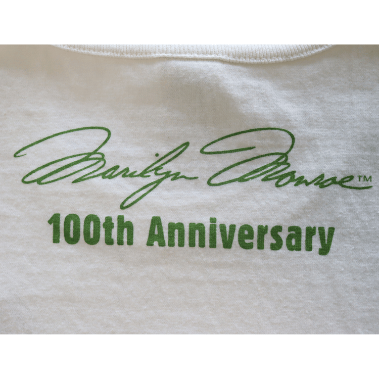 TOYS McCOY TMC2619 MARILYN MONROE TEE "100TH ANNIVERSARY" Marilyn Monroe T-Shirt Short Sleeve Printed T-Shirt Special Color Photo T-Shirt