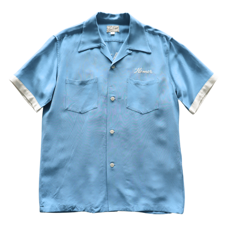 BUZZ RICKSON'S BR39735 BOWLING SHIRT “STRATEGIC AIR COMMAND” Short-Sleeve Men's Americana Strategic Air Command