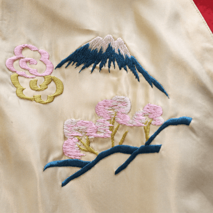 TAILOR TOYO テーラー東洋 TT15877-219 Late 1950s Style Acetate Souvenir Jacket “USS PRINCETON” × “MAIKO”アセテートスーベニアジャケット USSプリンストンx舞妓 スカジャン リバーシブル 2トーン 両面アセテート生地 スーベニアジャケット 刺繍