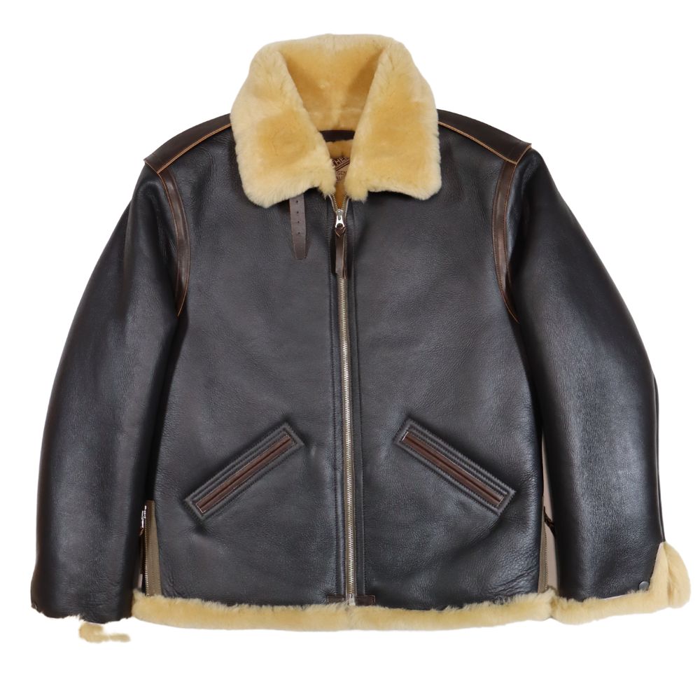 Y'2 LEATHER B-6 COLOMER MOUTON SKIN Type B-6 Flight Jacket in