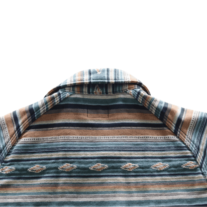 DELUXEWARE デラックスウエア 7649C NATIVE BORDER ネイティブボーダー ヘビーネルシャツ