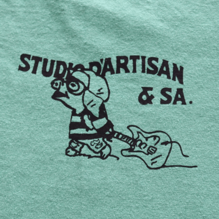 STUDIO D'ARTISAN 8212B USA Cotton Print T-Shirt, Men's Short Sleeve T-Shirt, American Casual Style, US Cotton Body, Dalci Pig Parody Series