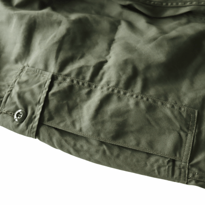 BUZZ RICKSON'S BR42500 TROUSERS, MEN'S, COTTON WIND RESISTANT POPLIN, OLIVE GREEN, ARMY SHADE 107 SHORT LENGTH Military Cargo Trousers