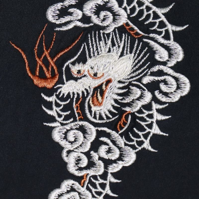 TAILOR TOYO テーラー東洋 TT79388 SUKA T-SHIRT EMBROIDERED FLOATING DRAGON スカT