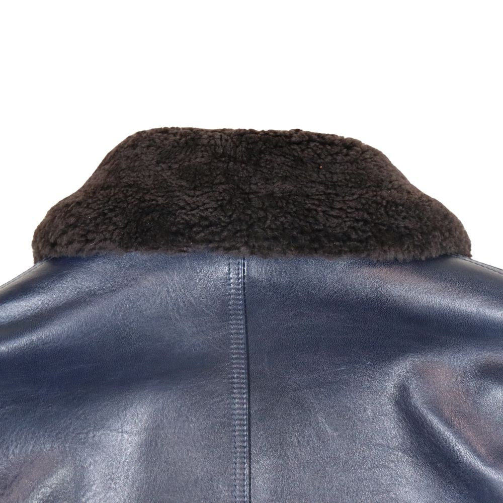 Y'2 LEATHER ワイツーレザー IN-1 INDIGO HORSE N-1 LININGCOLLAR MOUTON ALPACA & WOOL typeN-1 インディゴホース ムートン