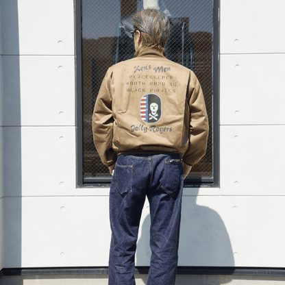 BUZZ RICKSON'S バズリクソンズ BR15995 TYPE TANKERS SLASH POCKET BUZZ RICKSON MFG.CO. 90th BOMB GROUP JOLLY ROGERS タンカース スラッシュポケット 第90爆撃航空群 ジョリーロジャース ミリタリー ジャケット U.S.ARMY