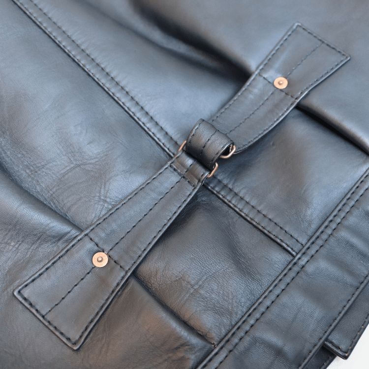 Y'2 LEATHER ワイツーレザー SHB-163 HORSE SUMI DYED HORSE '50s TYPE II JEAN JACKET 墨染ホース50sタイプ2ジーンジャケット レザージャケット Gジャンモデル 馬革