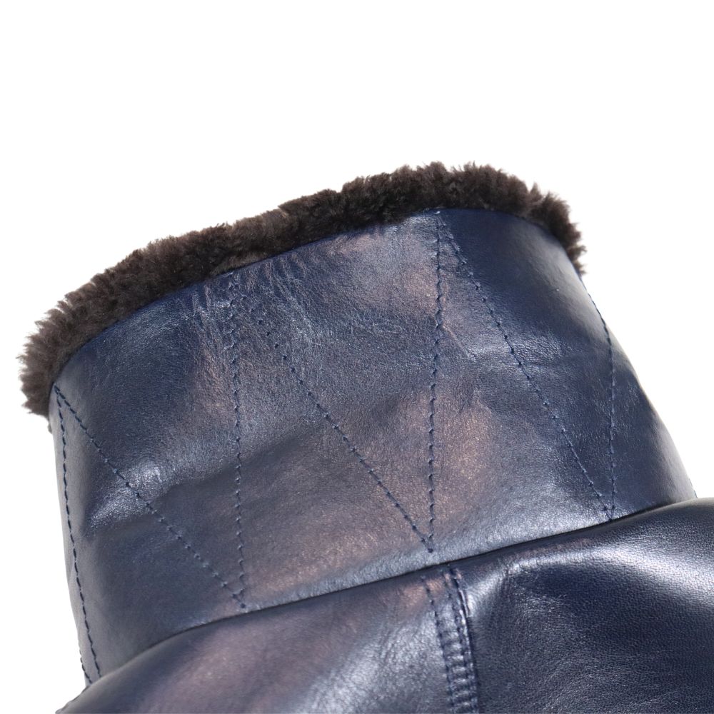 Y'2 LEATHER ワイツーレザー IN-1 INDIGO HORSE N-1 LININGCOLLAR MOUTON ALPACA & WOOL typeN-1 インディゴホース ムートン