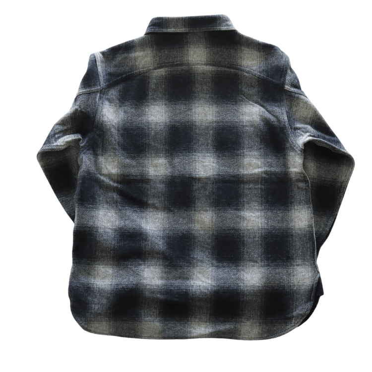 CUSHMAN クッシュマン 25706 COTTON TWEED CHECK HALF ZIP WORK SHIRTS コットンツイードチェックハーフジップワークシャツ 長袖シャツ