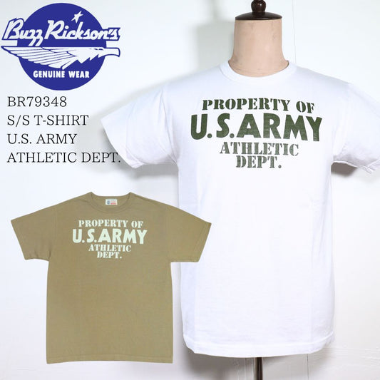 BUZZ RICKSON'S バズリクソンズ BR79348 S/S T-SHIRT PROPERTY OF U.S. ARMY ATHLETIC DEPT 半袖Tシャツ