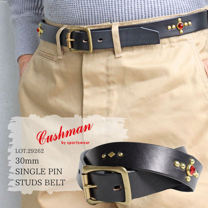CUSHMAN クッシュマン 29262 30mm SINGLE PIN STUDS BELT シングルピンスタッズベルト