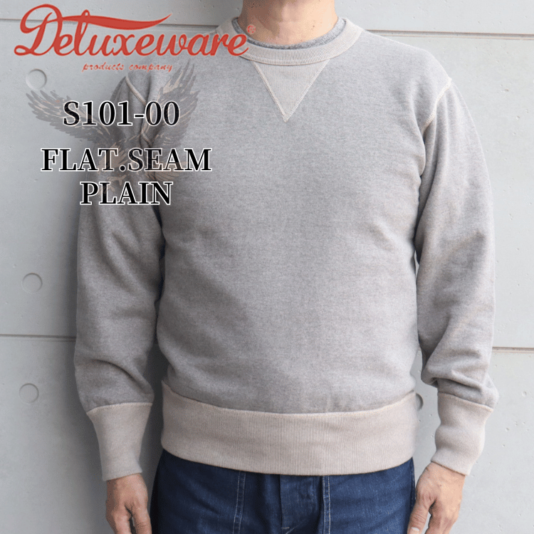 DELUXEWARE デラックスウエア S101-00 FLAT.SEAM PLAIN フラットシームプレーン