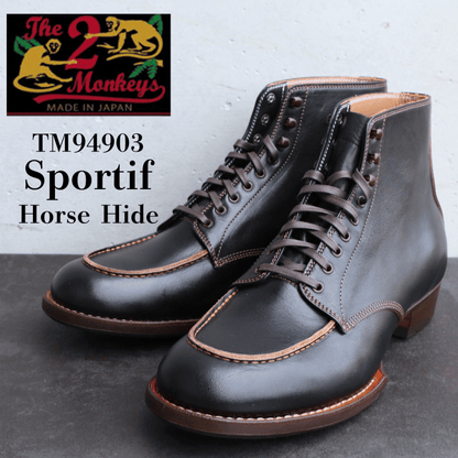 The 2 Monkeys ２モンキーズ TM94903 Sportif Horse Hide スポルティフ ホースハイド モカシン型ブーツ フレンチビンテージテイスト
