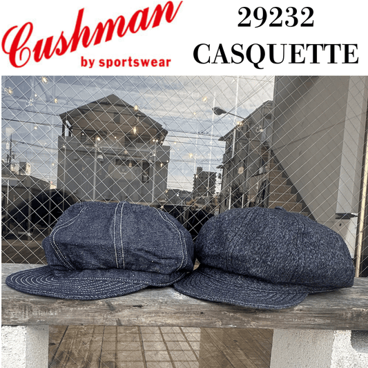 CUSHMAN 29232 CASQUETTE 10oz Denim Black Chambray Cap