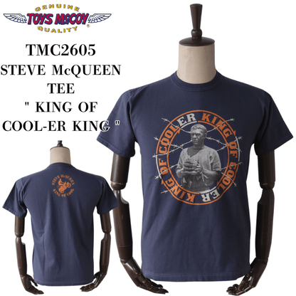 TOYS McCOY TMC2605 STEVE McQUEEN TEE "KING OF COOL-ER KING" Short Sleeve T-shirt Print T