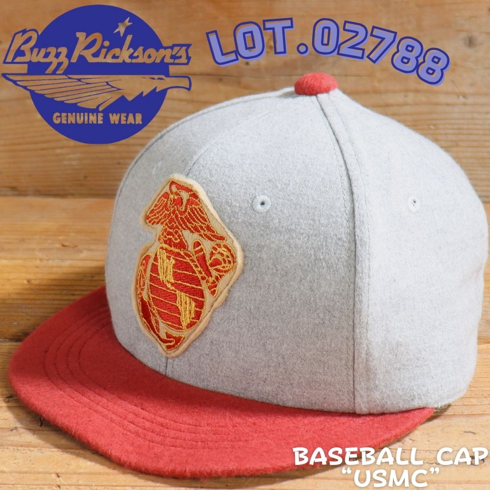 BUZZ RICKSON'S バズリクソンズ  BR02788 BASEBALL CAP ベースボールキャップ USMC マリーンズ MARINES