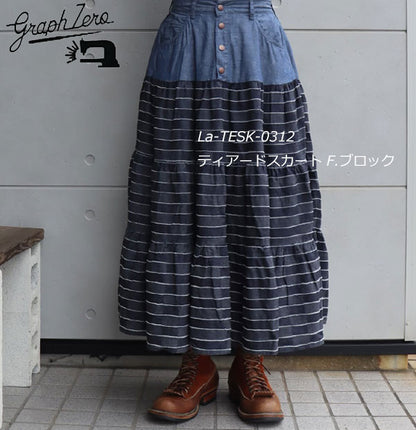 graphzero グラフゼロ La-TESK-0312 ティアードスカート
