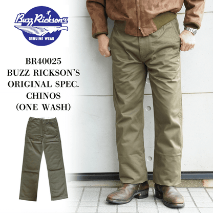 BUZZ RICKSON'S BR40025 ORIGINAL SPEC. CHINOS (ONE WASH)