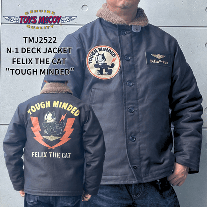 TOYS McCOY トイズマッコイ TMJ2522 N-1 DECK JACKET FELIX THE CAT "TOUGH MINDED" デッキジャケット  フィリックス ザ キャット N-1 デッキジャケット