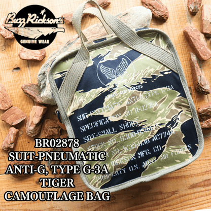 BUZZ RICKSON'S バズリクソンズ BR02878 SUIT-PNEUMATIC ANTI-G, TYPE G-3A TIGER CAMOUFLAGE BAG タイガーカモ ショルダーバッグ