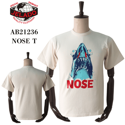 JELADO AB21236 NOSE T Short-Sleeve T-Shirt Printed T-Shirt Shark