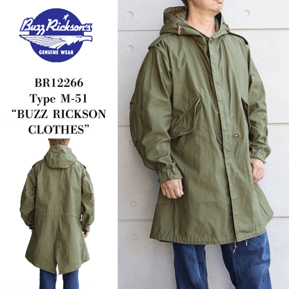 BUZZ RICKSON'S BR12266 Type M-51 “BUZZ RICKSON CLOTHES” M-51 Parka U.S. ARMY