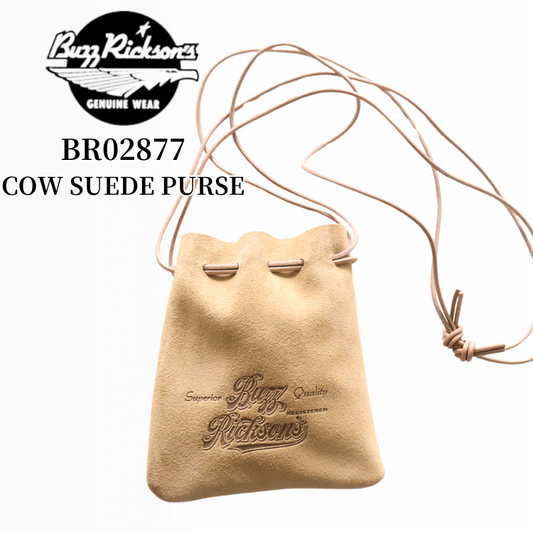 BUZZ RICKSON'S バズリクソンズ BR02877 COW SUEDE PURSE カウスエード レザーパース 巾着