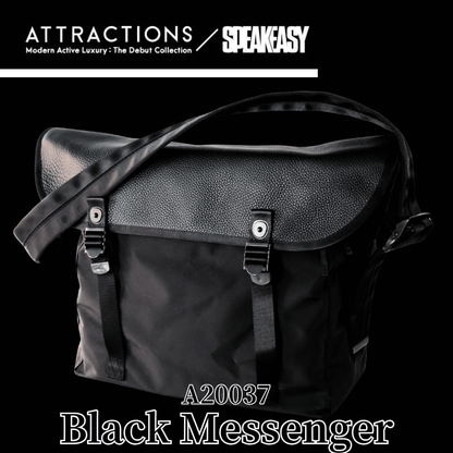 ATTRACTIONS アトラクションズ x SPEAKEASY A20037 Black Messenger ブラックメッセンジャー ショルダーバッグ