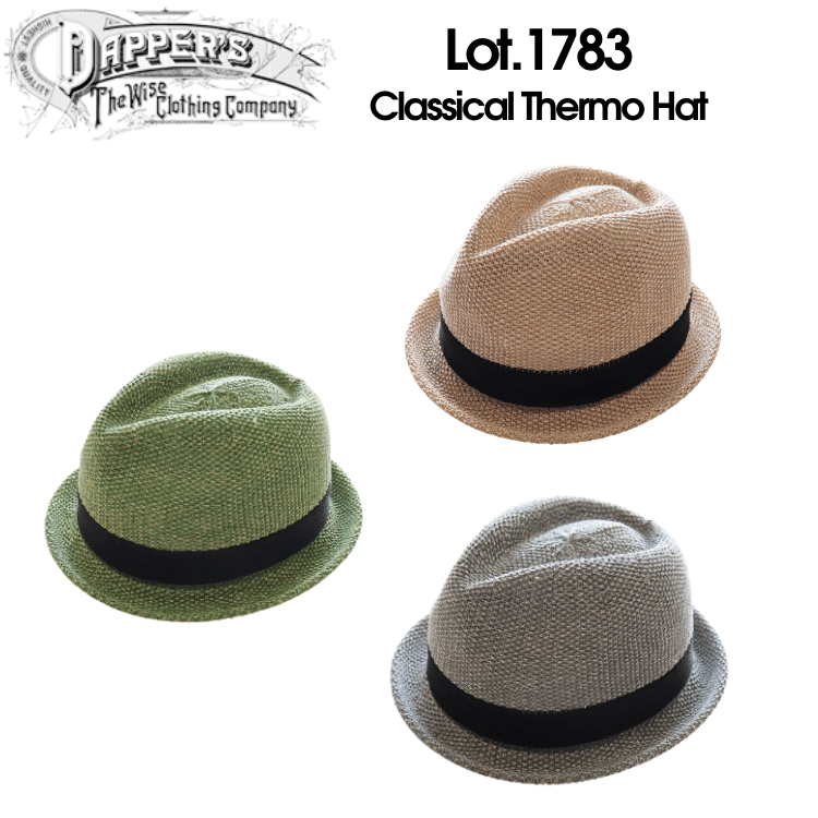 DAPPER'S ダッパーズ LOT1783 Classical Thermo Hat クラシカルサーモハット 特殊な擬麻生地