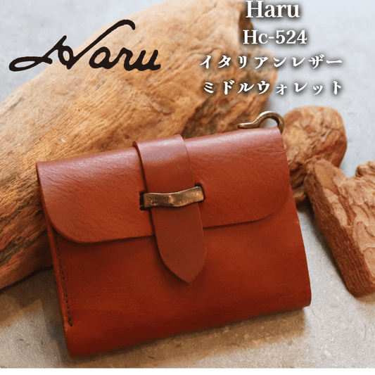 Ikenohata Ginkakuten Haru HC-524 Italian Leather Tri-fold Wallet