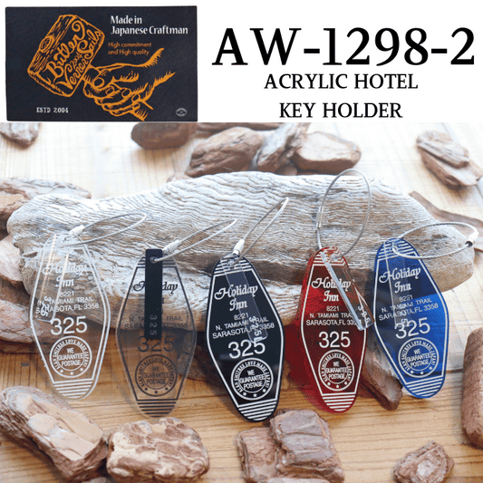 BUTLER VERNER SAILS バトラーバーナーセイルズ AW-1298-2 ACRYLIC HOTEL KEY HOLDER アクリルホテルキーホルダー