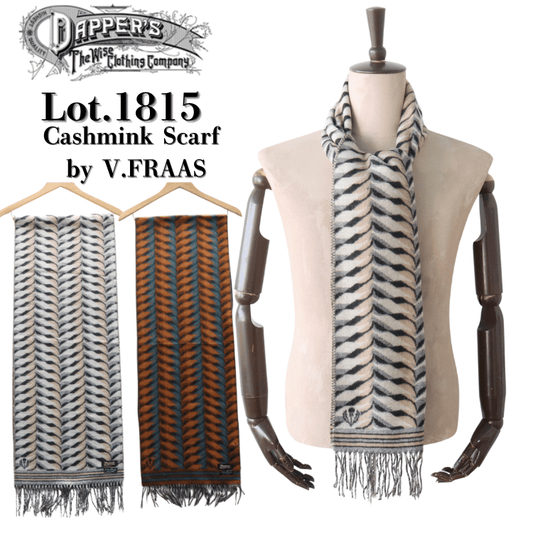 DAPPER'S ダッパーズ LOT1815 Cashmink Scarf by V.FRAAS カシミンクスカーフ マフラー