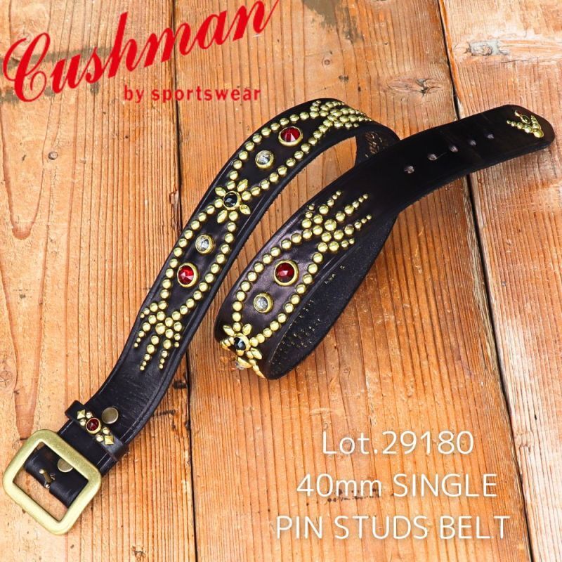 CUSHMAN クッシュマン 29180 40mm SINGLE PIN STUDS BELT  シングルピンスタッズベルト