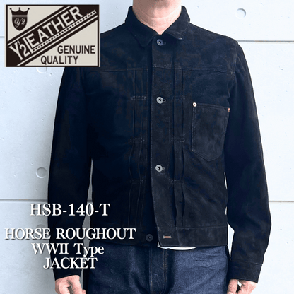 Y'2 LEATHER ワイツーレザー HSB-140-T HORSE ROUGHOUT WWII Type JACKET ホースラフアウト 大戦モデルGジャン T-BACK仕様 ラフアウトレザー